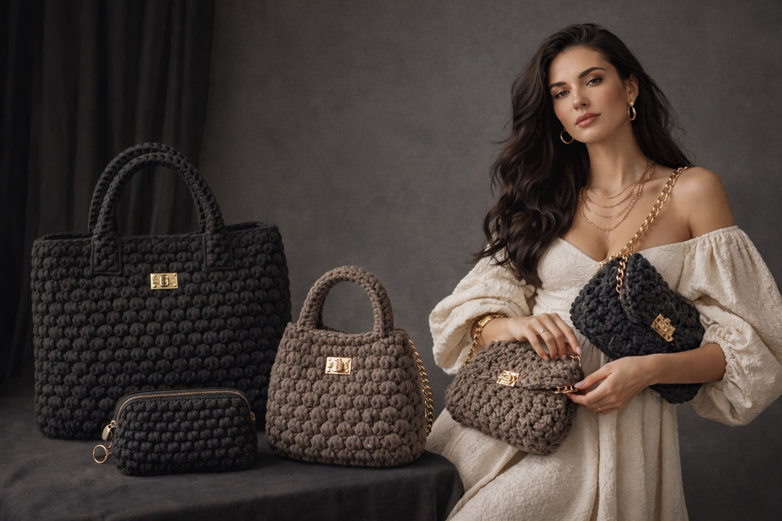 Bolsos de croché elegantes y sofisticados