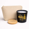 Pack Calm Premium · Neceser waffle con fondo + Vela XL cera de soja