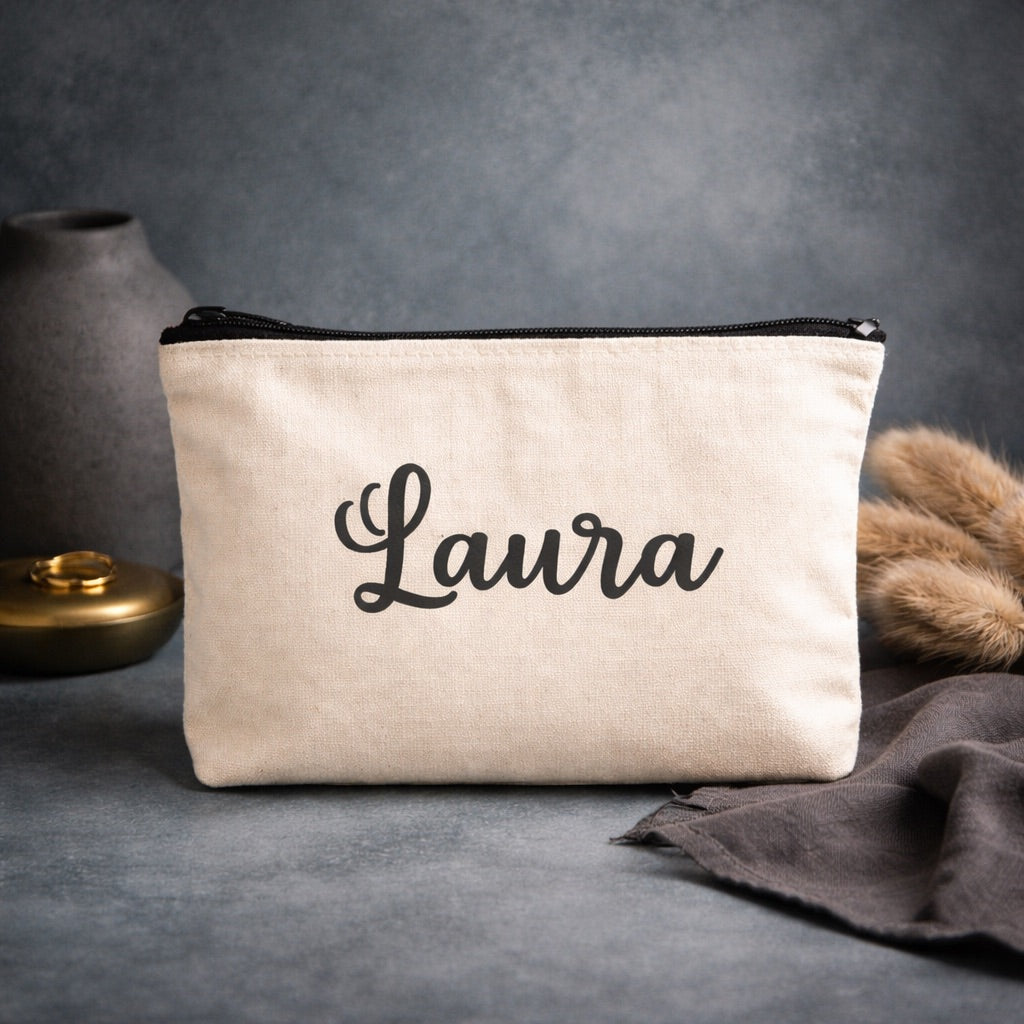 Neceser personalizado de algodón natural