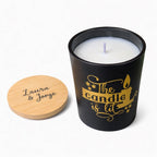 Vela XL personalizada · edición madera